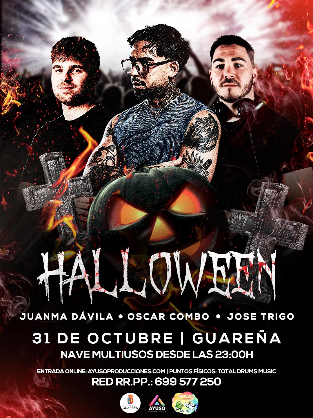 Cartel de HALLOWEEN en Guareña